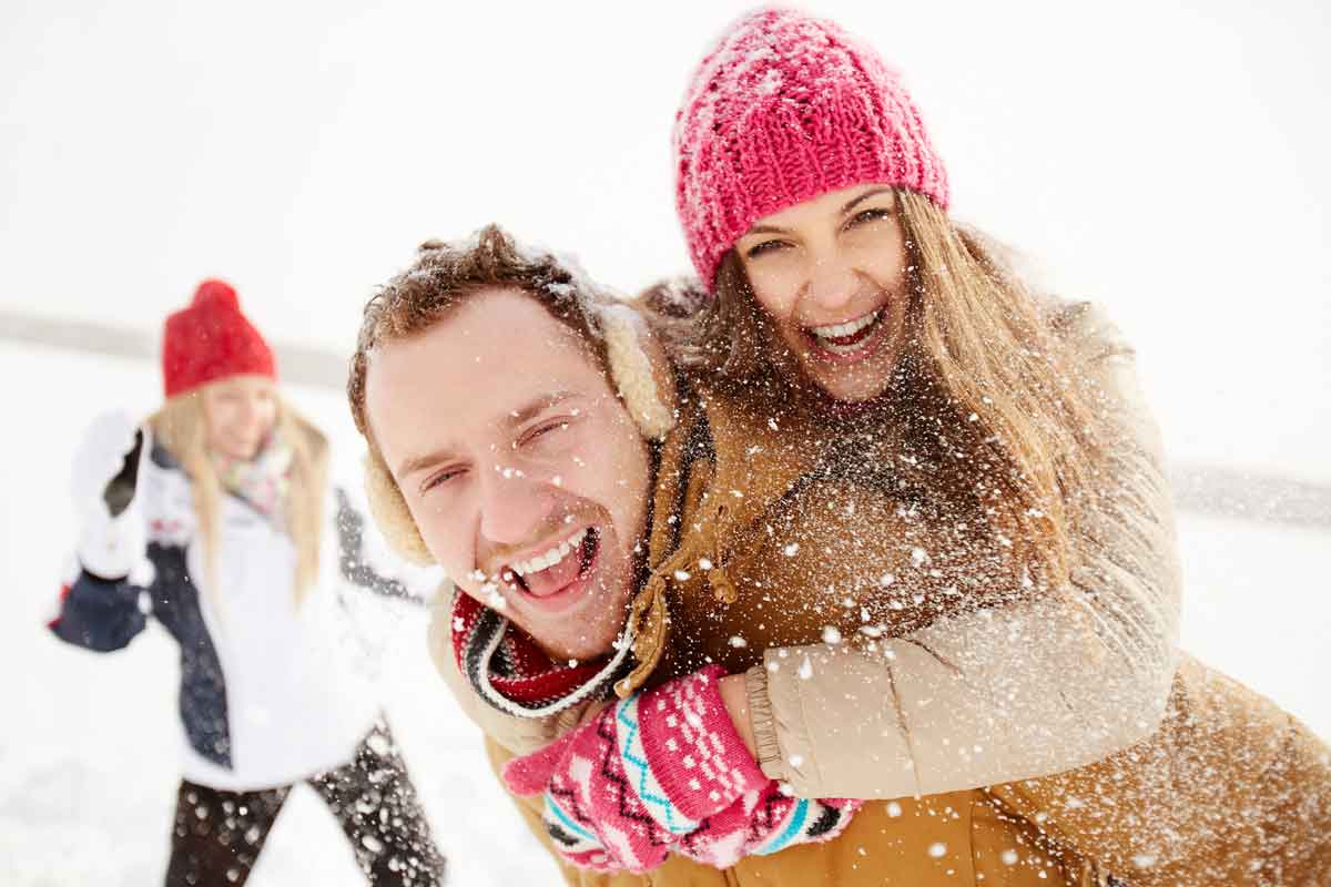 single wintersport plezier in de sneeuw