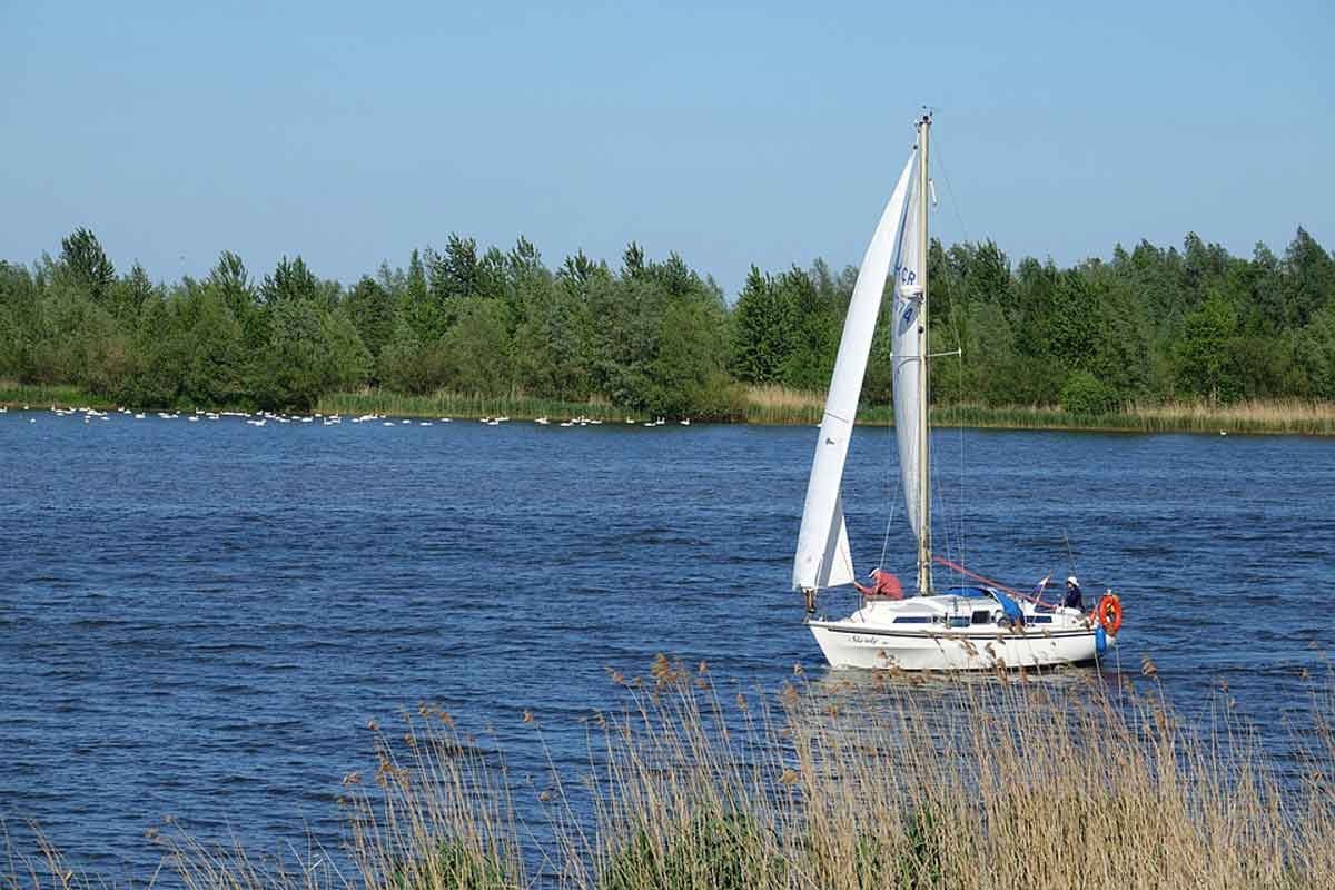 zeilen op het veluwemeer