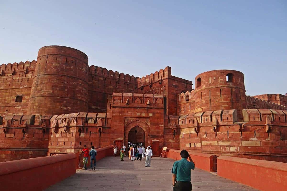 Agra fort in India