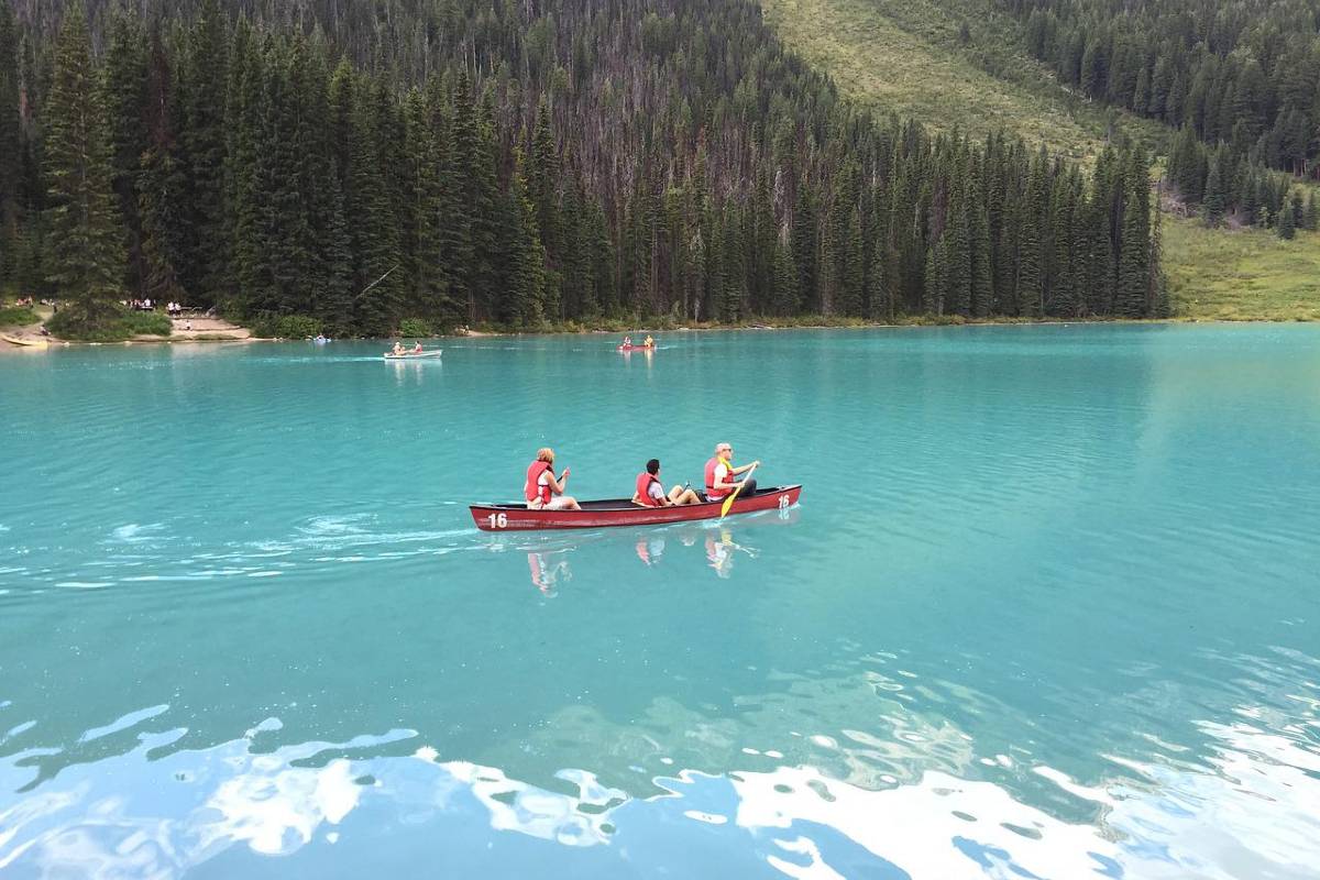 Canada kanoën met gezin
