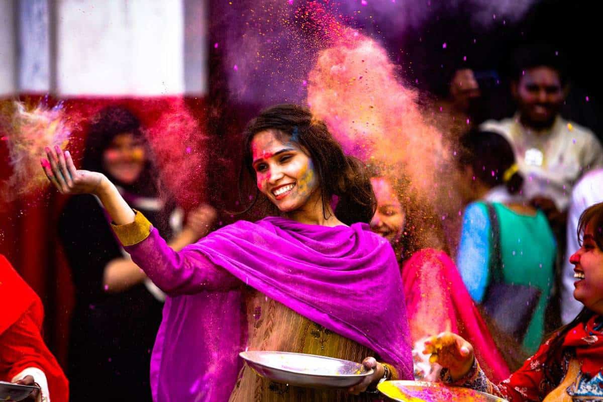 Holi feest in India
