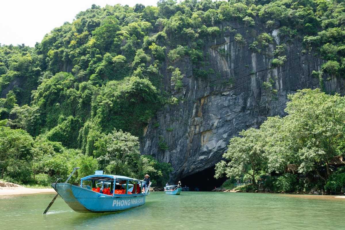 Vietnam boot op de rivier